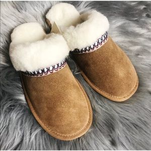 Final price Muk Luks Dawn Berber Suede Slippers